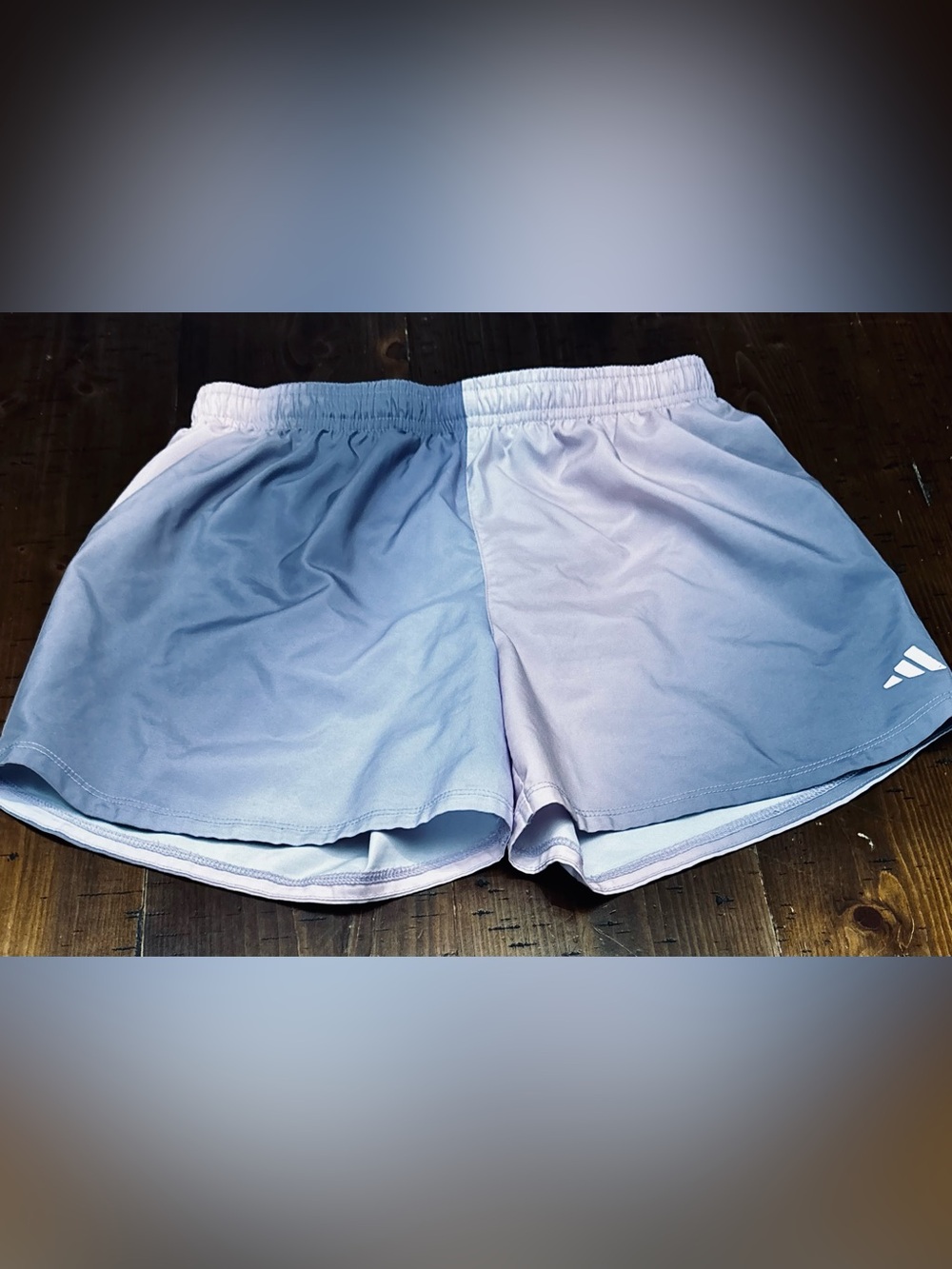Adidas Purple Ombre Athletic Shorts  size XL (16)